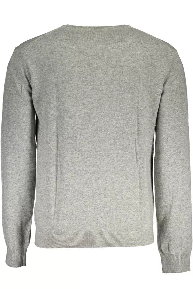 Gray Wool Men Sweater