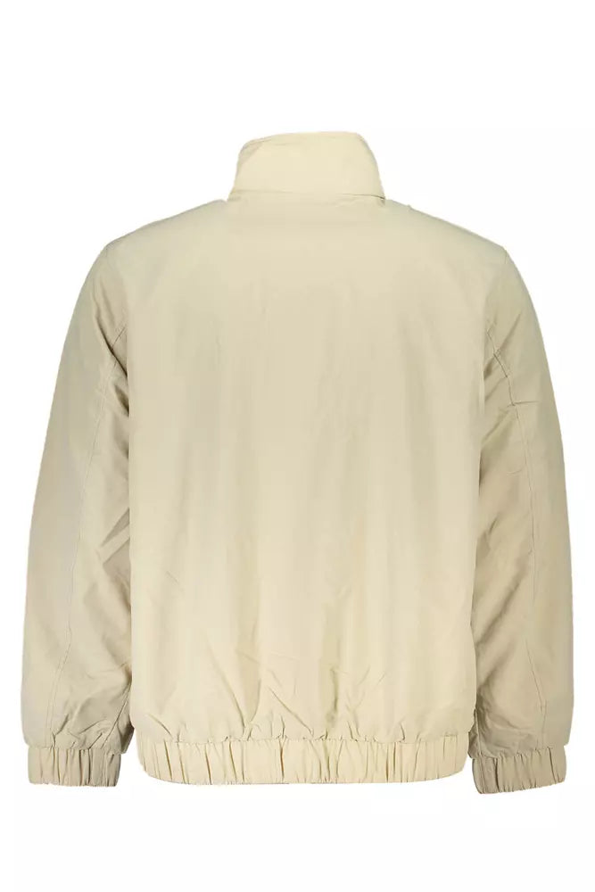 Beige Polyamide Men Jacket