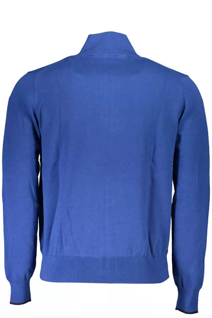 Blue Organic Cotton Men Sweater