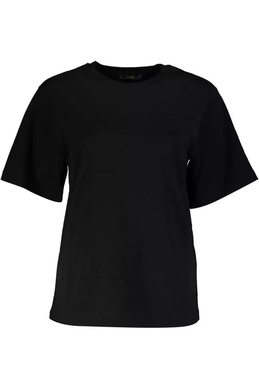 Black Cotton Women T-Shirt