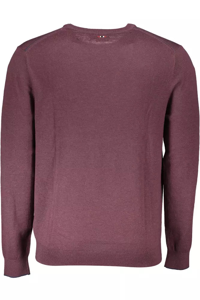 Lila Wollpullover für Herren