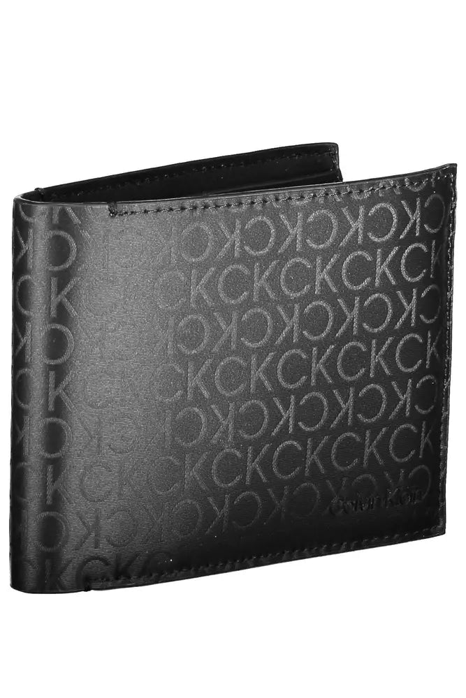 Black Polyester Men Wallet