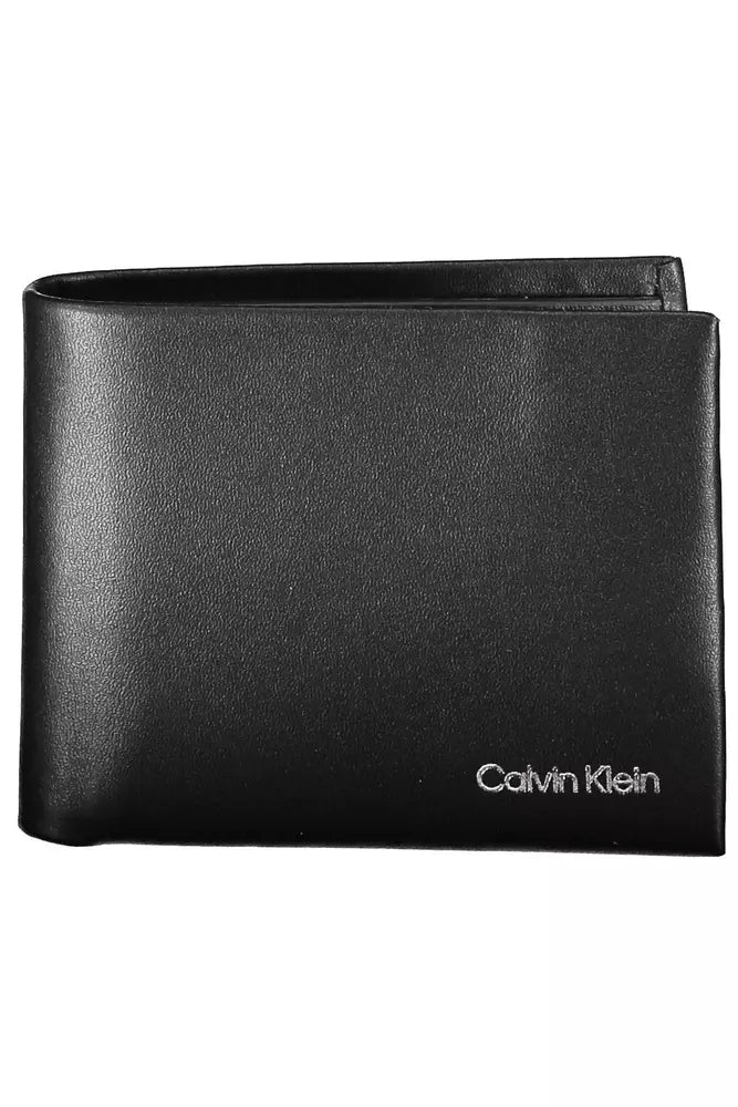 Black Polyester Men Wallet