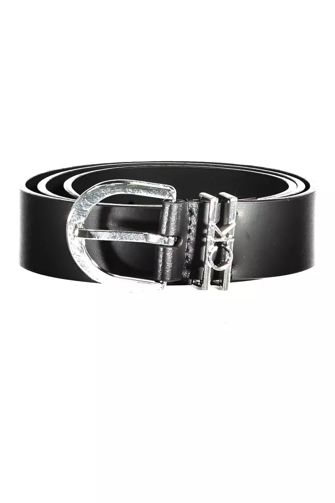 Black Leather Women Belt