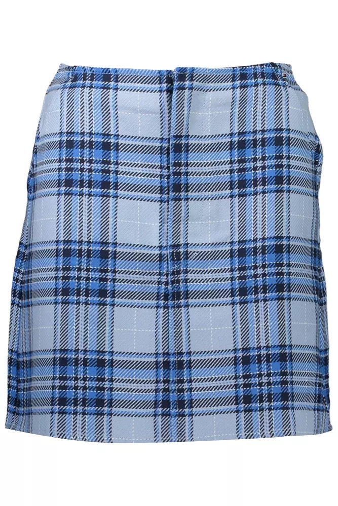 Light Blue Cotton Women Skirt