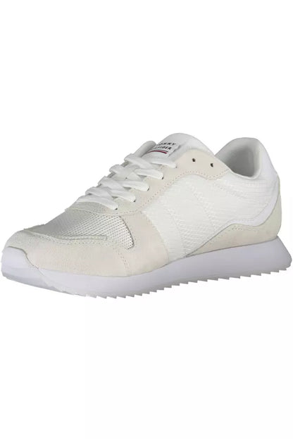 Weißer Polyester-Sneaker für Herren