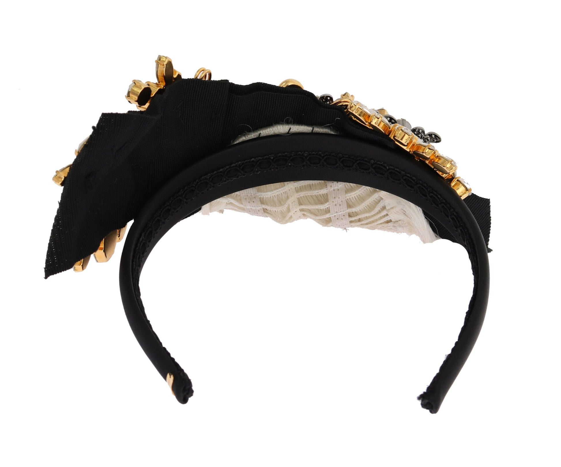 Elegantes schwarzes Kristall-Stirnband-Diadem