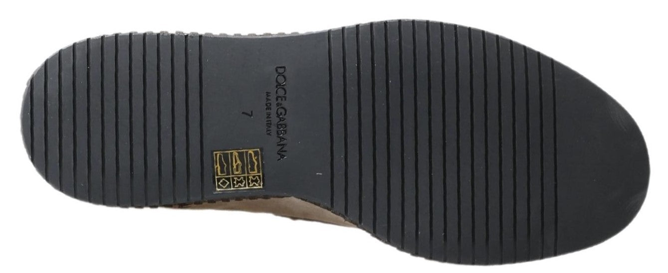 Elegante Espadrilles aus elfenbeinfarbenem Leder