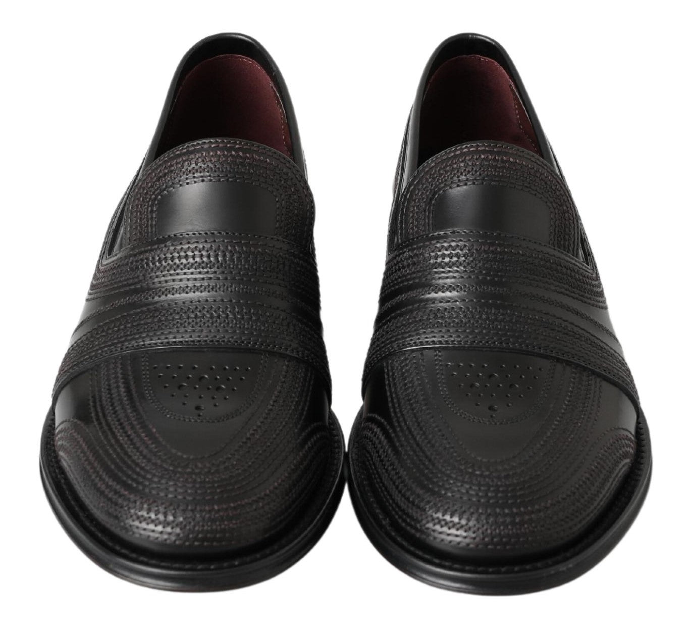 Elegante Slipper-Loafer aus schwarzem Leder