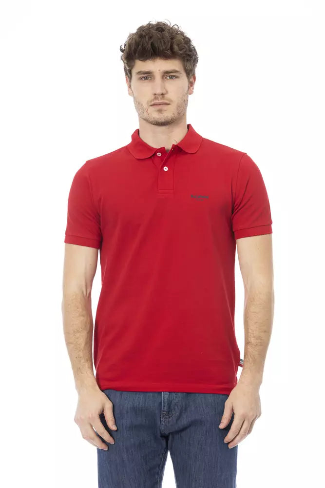 Rotes Poloshirt aus Baumwolle für Herren