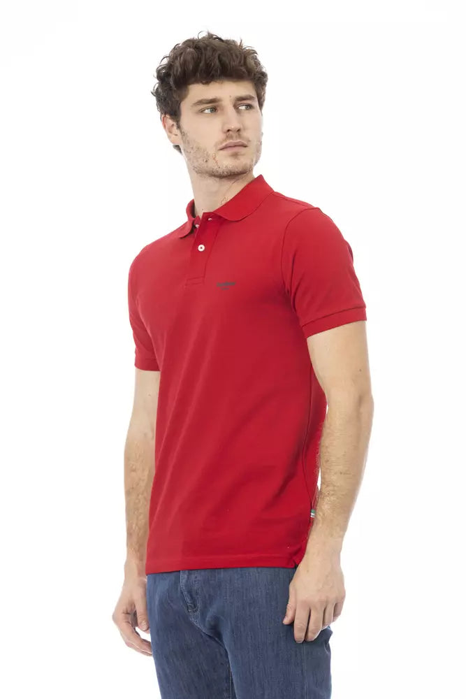 Rotes Poloshirt aus Baumwolle für Herren