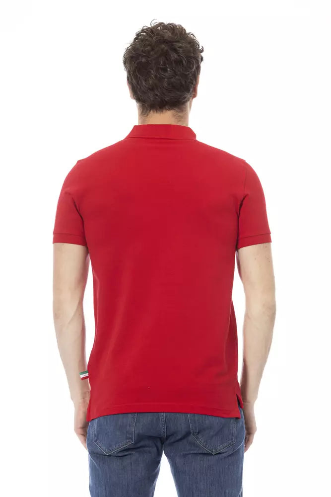 Rotes Poloshirt aus Baumwolle für Herren