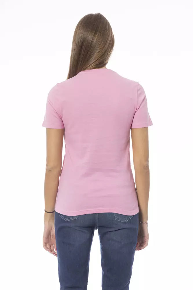 Multicolor Cotton Women T-Shirt