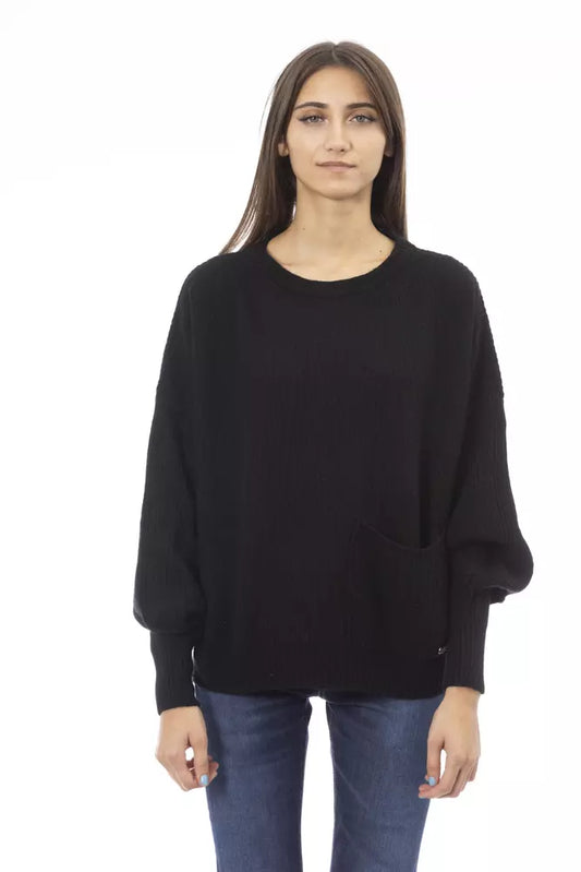 Black Wool Women's Sweater