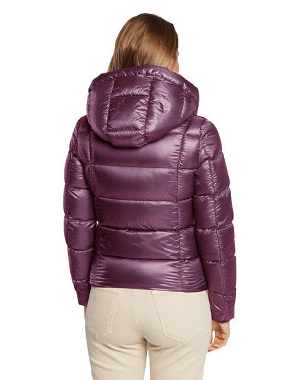 Elegante hellviolette Pufferjacke