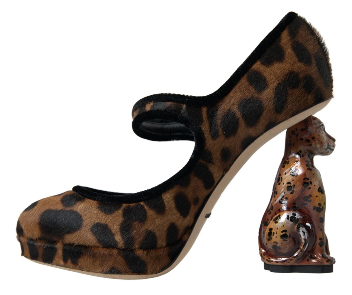 Elegante Pumps mit Leoparden-Absatz für schicke Eleganz