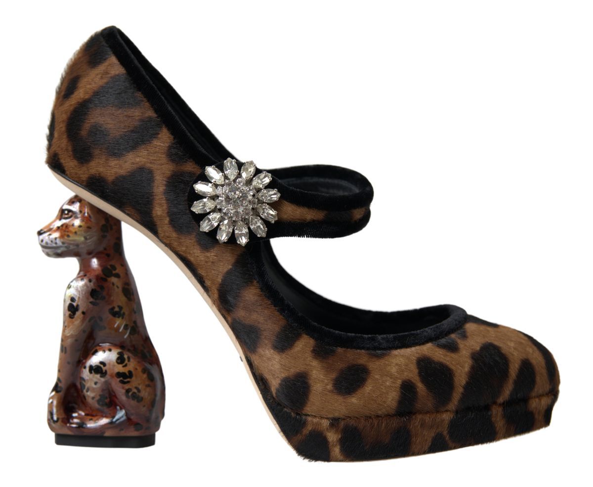 Elegante Pumps mit Leoparden-Absatz für schicke Eleganz