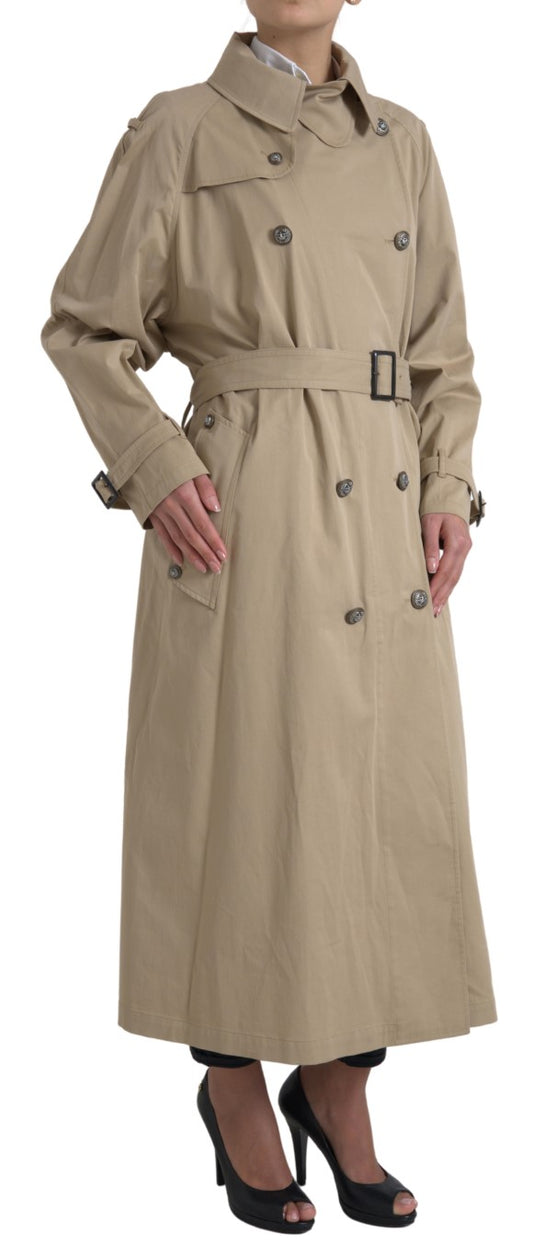 Eleganter zweireihiger Trenchcoat