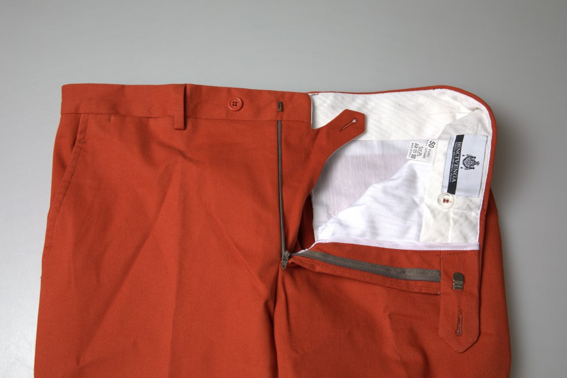 Elegante orange Hose aus reiner Baumwolle