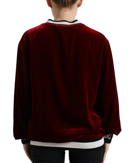 Edler Bordeaux Pullover aus Seidenmischung