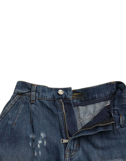 Schicke High Waist Denim Hot Pants Shorts