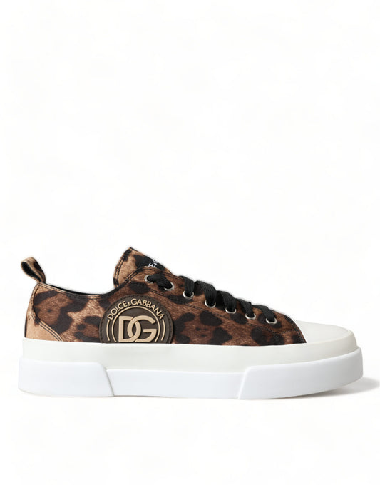 Elegante Freizeit-Sneaker mit Leopardenmuster