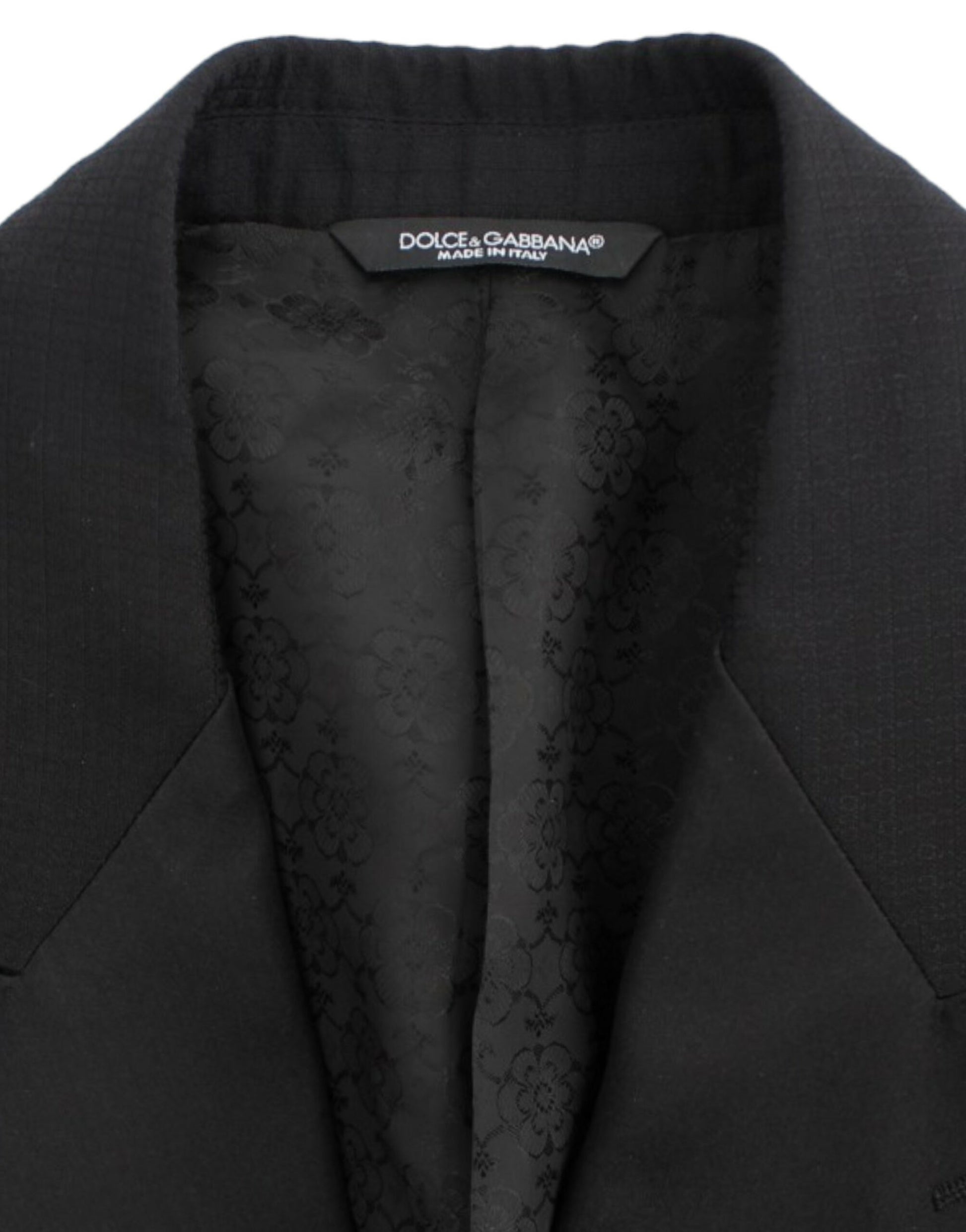 Eleganter schwarzer Sicilia-Blazer aus Seidenmischung