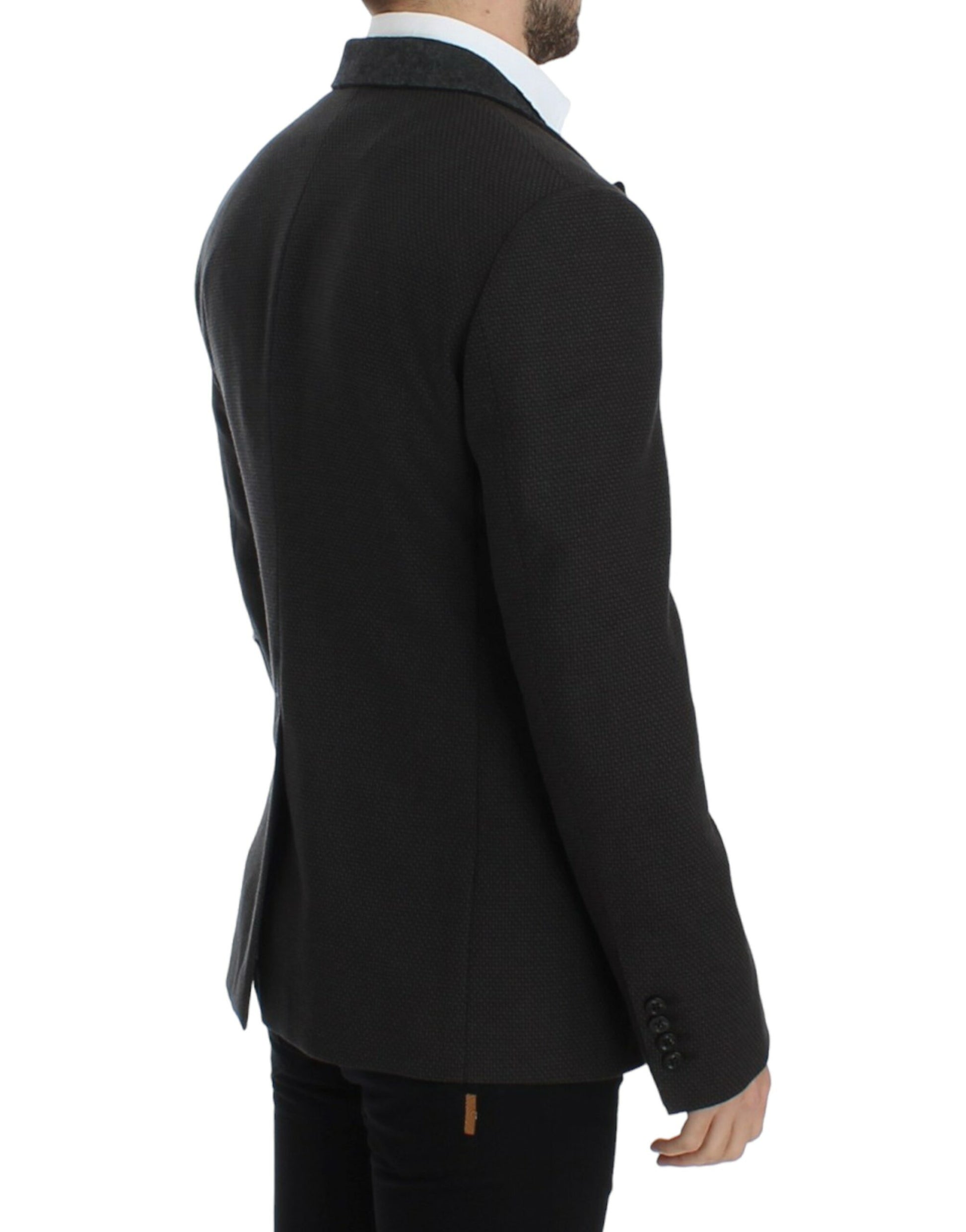 Eleganter Slim Fit Zweireihiger Blazer