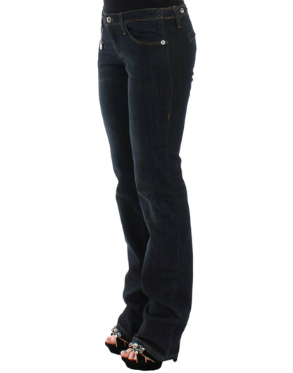 Chic Blue Slim Fit Denim Delight