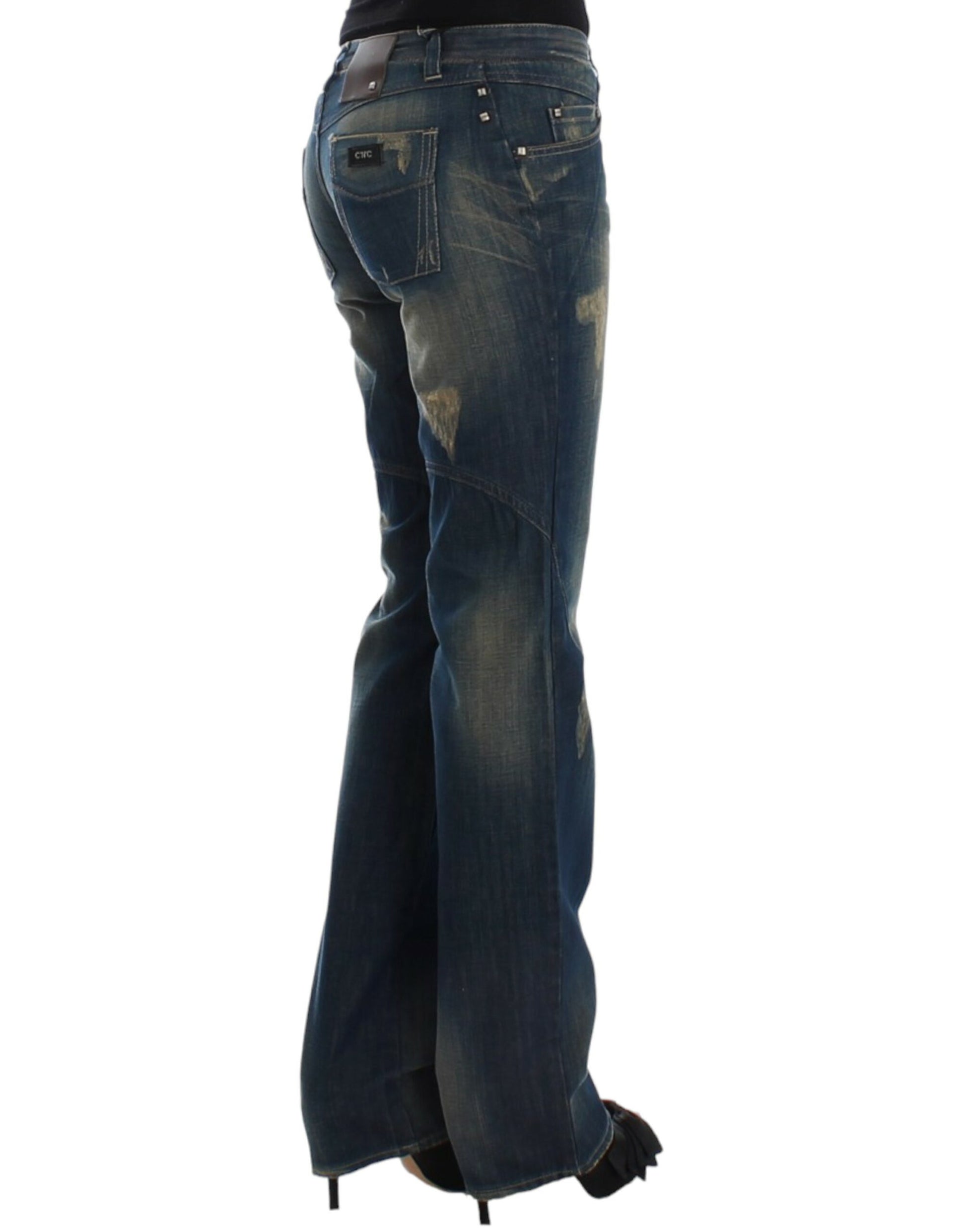 Schicke Jeans mit geradem Bein in Blau