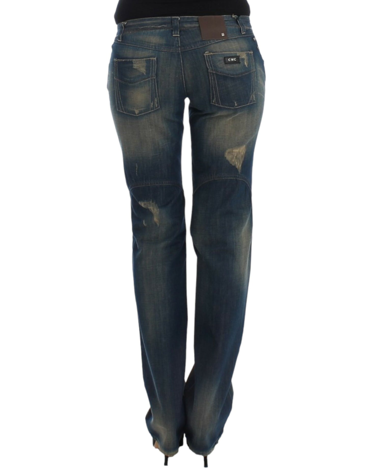 Schicke Jeans mit geradem Bein in Blau