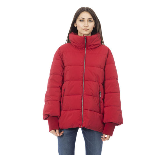 Red Polyamide Women Jacket