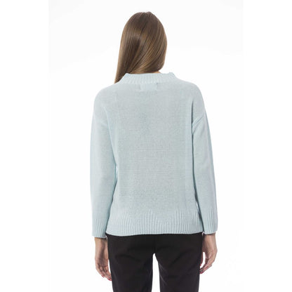 Hellblauer Kaschmirpullover für Damen