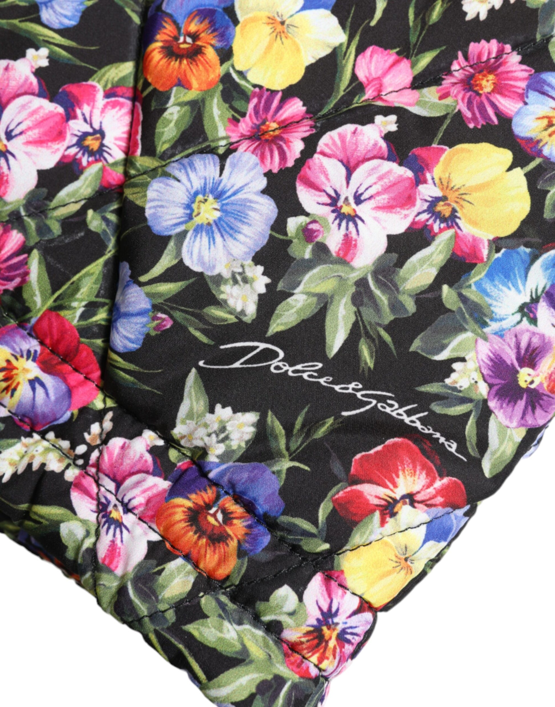 Kräftige Shorts mit Blumenmuster und hoher Taille