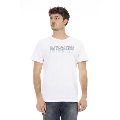 Weißes Baumwoll-T-Shirt für Herren