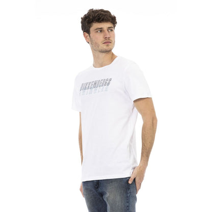 Weißes Baumwoll-T-Shirt für Herren