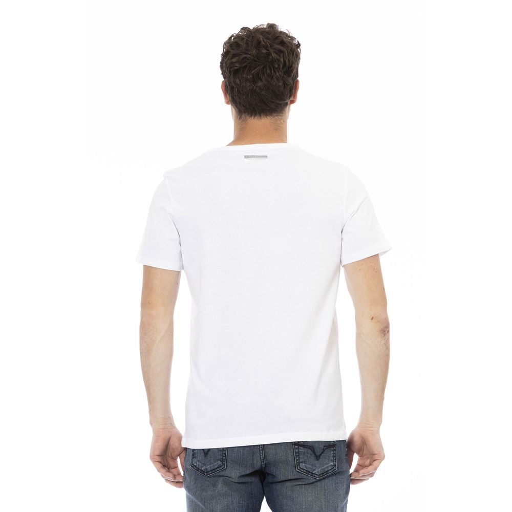 Weißes Baumwoll-T-Shirt für Herren