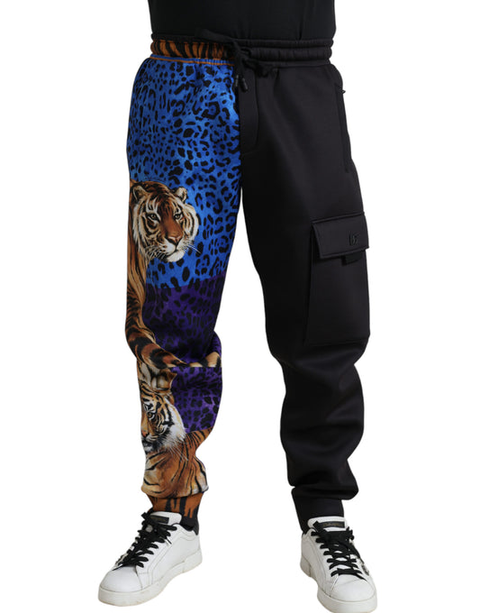 Elegante Jogginghose mit Tiger-Print