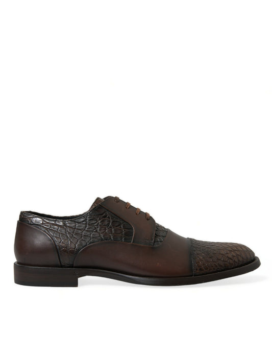 Elegante Oxford-Abendschuhe aus strukturiertem Leder