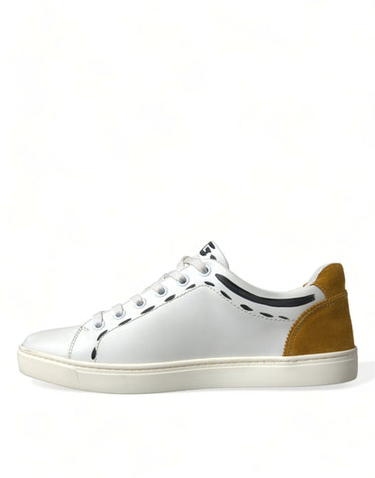 Schicke weiße Low Top Leder-Sneakers