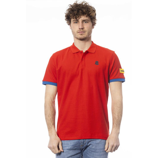 Rotes Poloshirt aus Baumwolle für Herren