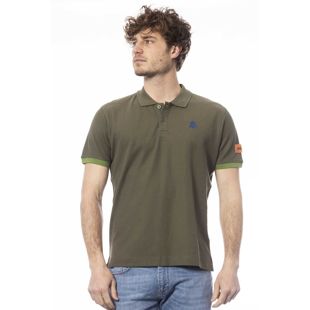 Grünes Poloshirt aus Baumwolle für Herren