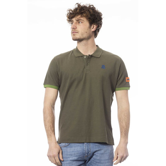 Grünes Poloshirt aus Baumwolle für Herren