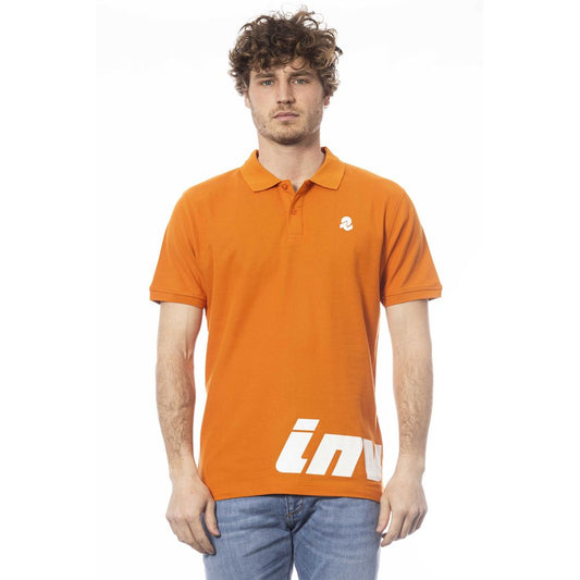 Oranges Poloshirt aus Baumwolle für Herren