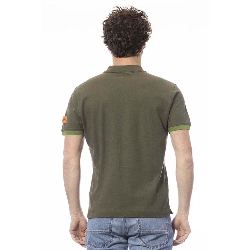 Grünes Poloshirt aus Baumwolle für Herren