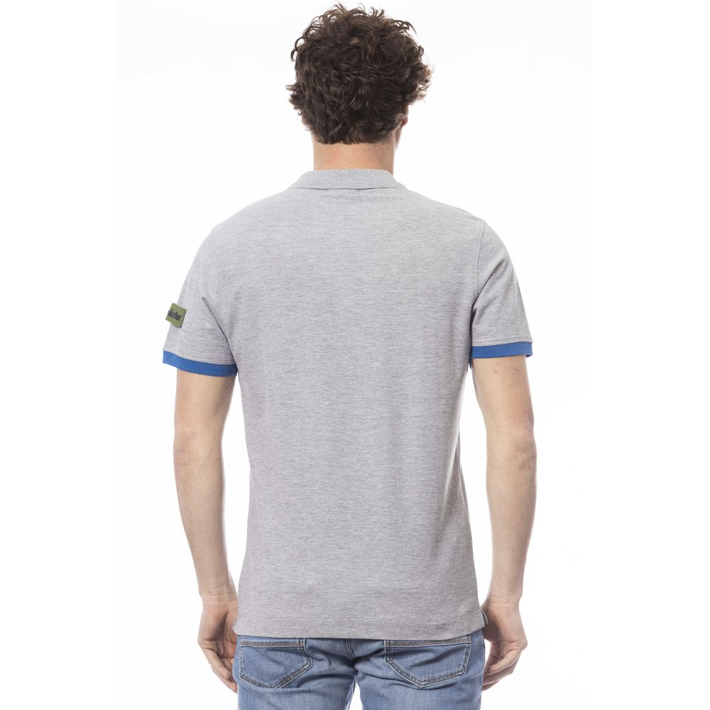 Graues Poloshirt aus Baumwolle für Herren