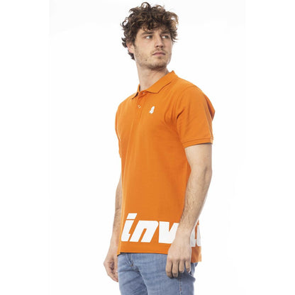 Oranges Poloshirt aus Baumwolle für Herren