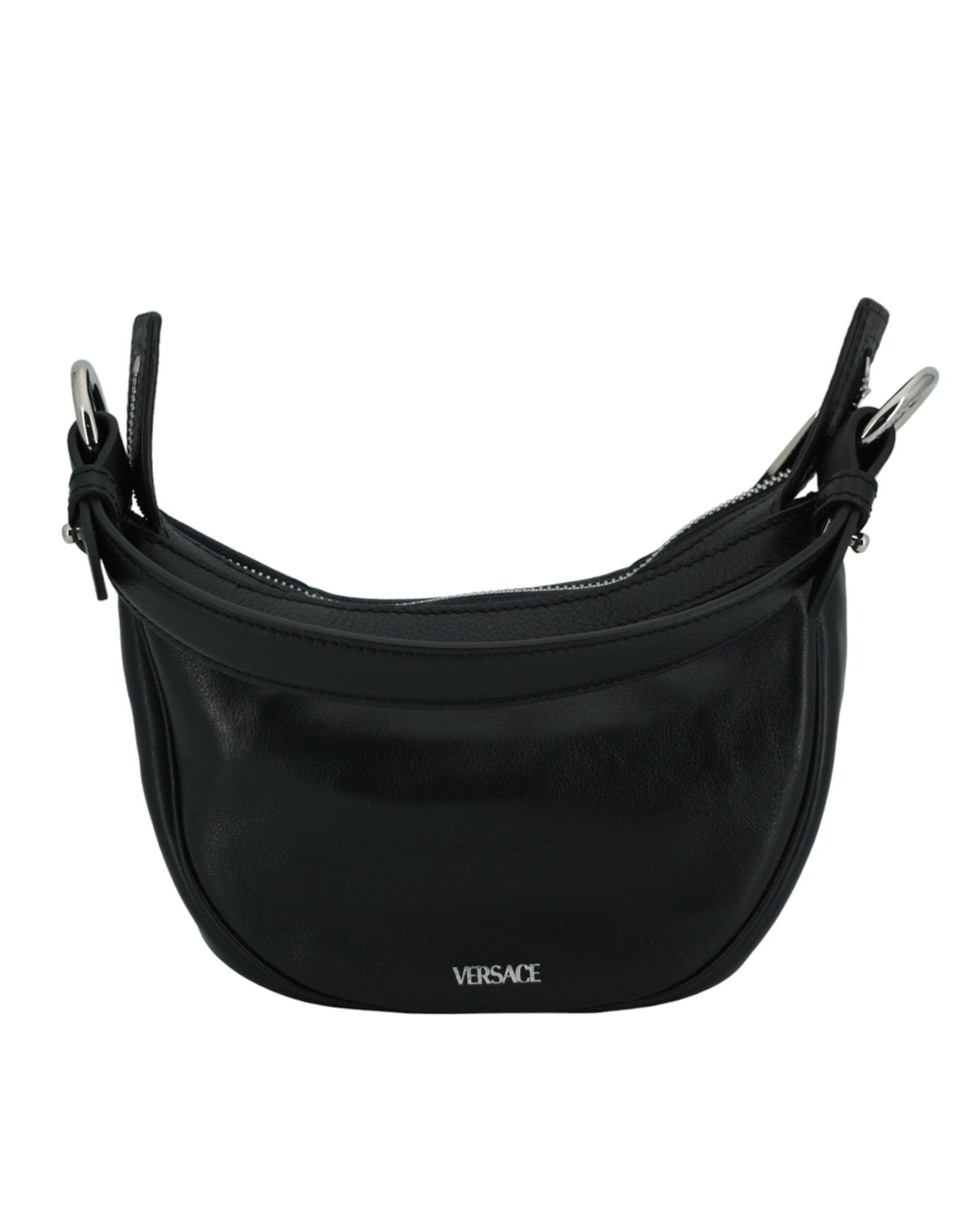 Elegante schwarze Mini Hobo Umhängetasche