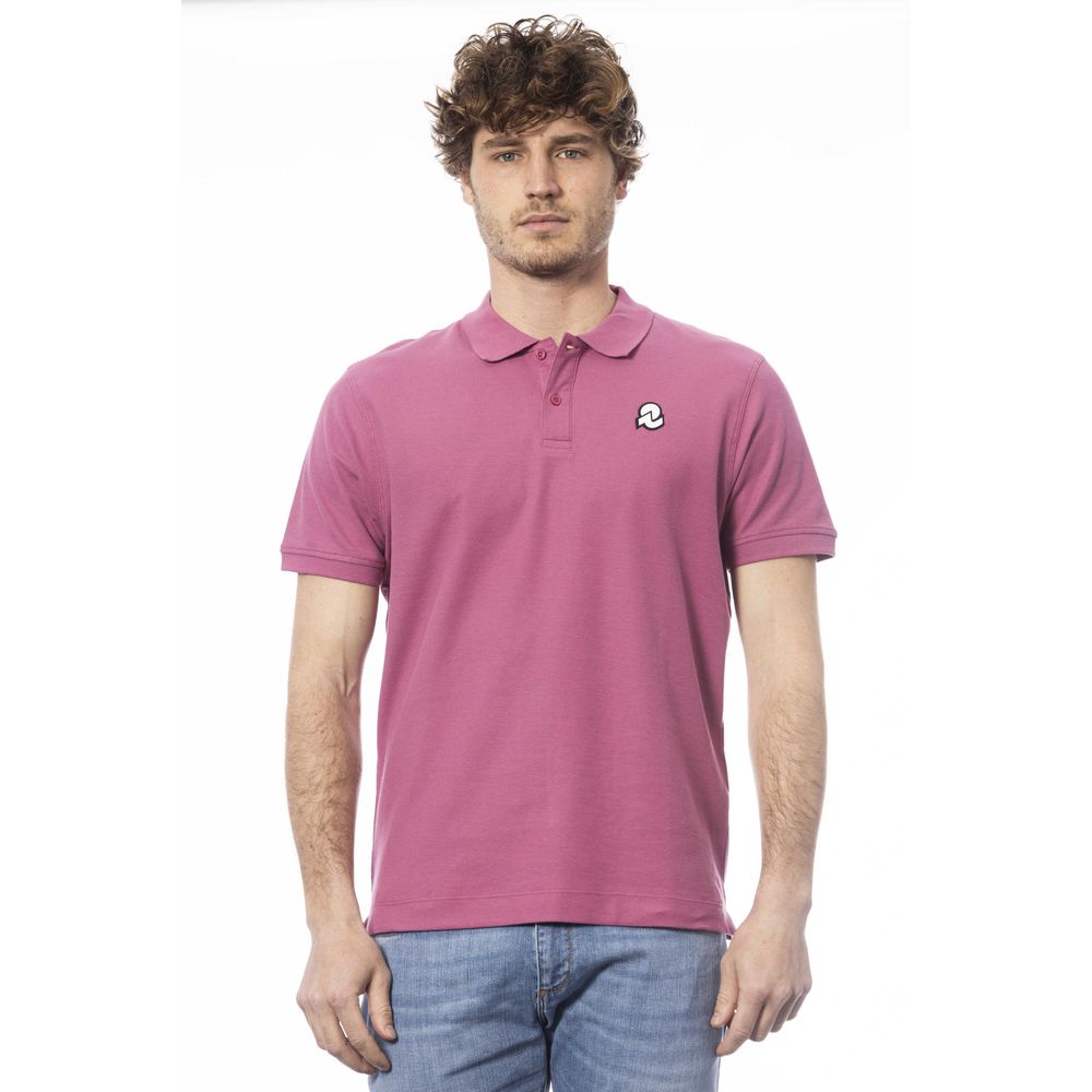 Lila Poloshirt aus Baumwolle für Herren