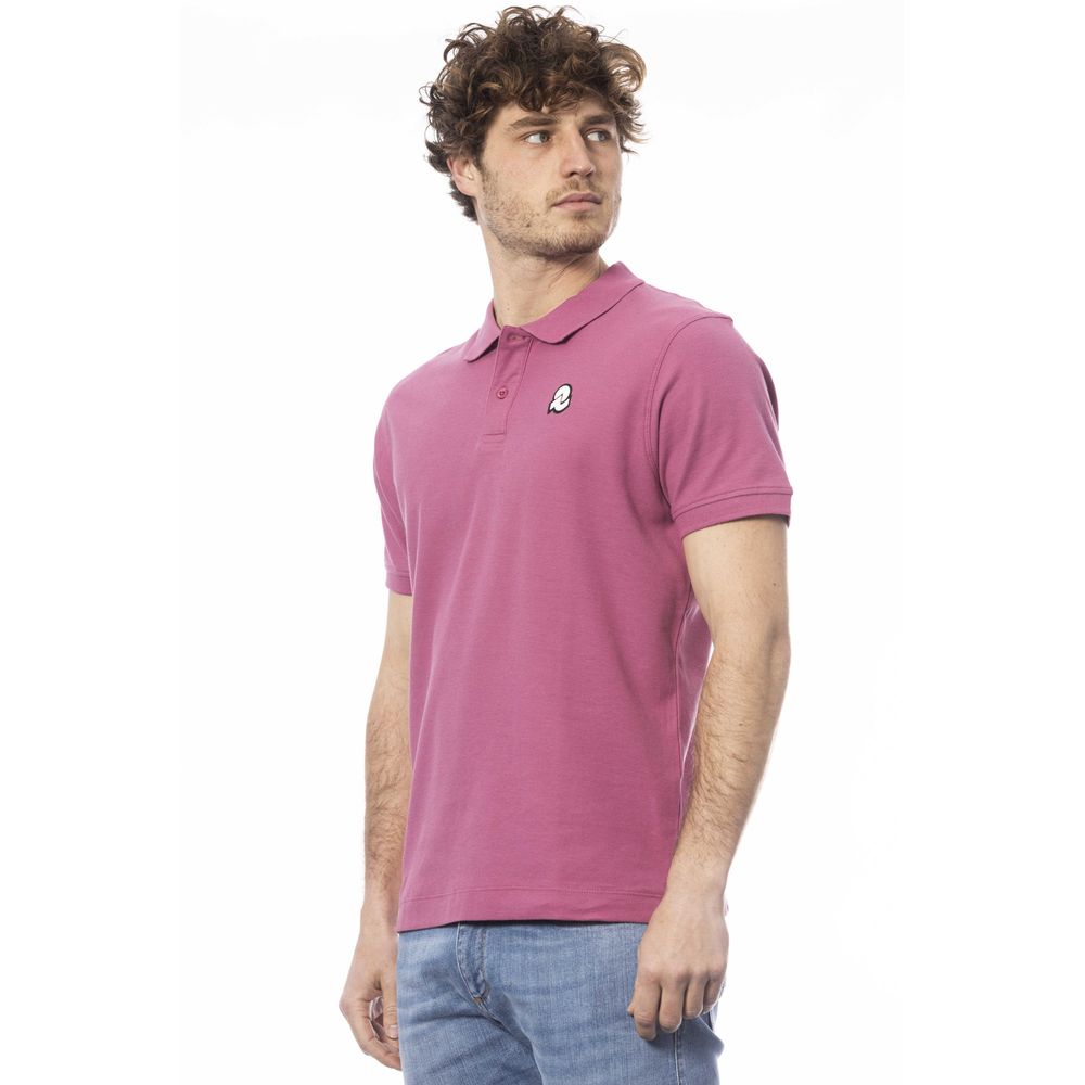 Lila Poloshirt aus Baumwolle für Herren